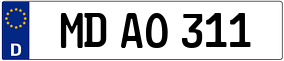 Trailer License Plate